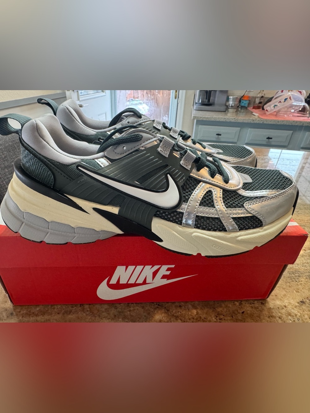 Nike V2K Run Vintage Green, Size 8.5M/10W. Brand New in OG Box.